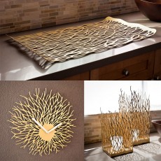 Pack Plateau + Lanterne + Horloge design free flowing