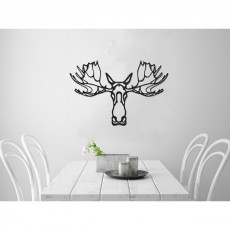 Tableau déco en acier Tête de Cerf