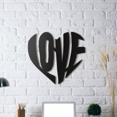 Metal wall art Love 2