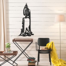 Tableau déco en acier Bismillah