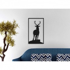 Tableau déco en acier Cerf