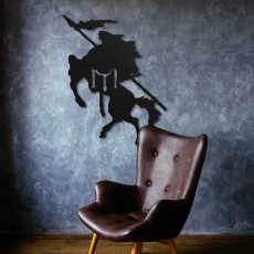 Tableau déco en acier Chévalier