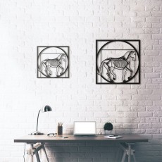 Tableau déco en acier Da Vinci - Vitruvian Horse