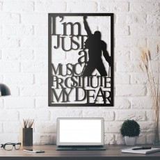 Tableau déco en acier Freddie Mercury