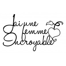 Tableau déco en acier J'ai une femme incroyable