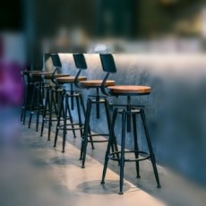 Tabouret de bar industriel vintage