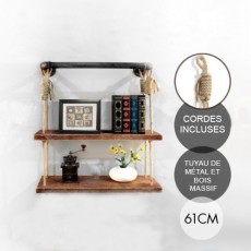 Industrial pipe shelf