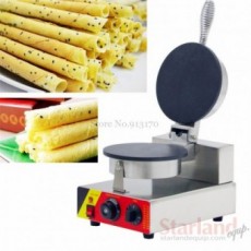 Stainless Steel Crispy Pancake Machine Single Head Waffle Baker
