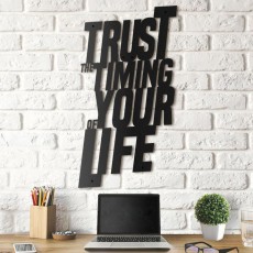 Tableau déco en acier Trust