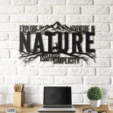 Tableau déco en acier Nature