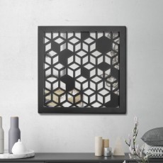 Miroir en acier Nid d'abeille