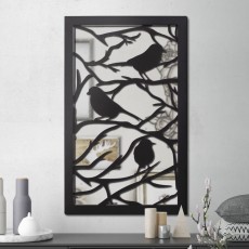 Miroir en acier Branche