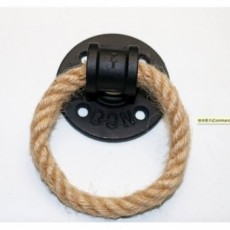 Poignée de porte en anneau American en corde de chanvre Diamètre 7cm