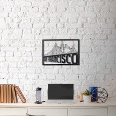 Tableau déco en acier San Francisco