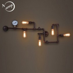 Applique murale E27 LED -fer rouille -tuyau d'eau retro - style industriel