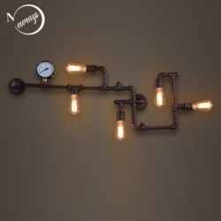 Applique murale  E27 LED -fer rouille -tuyau d'eau retro - style industriel