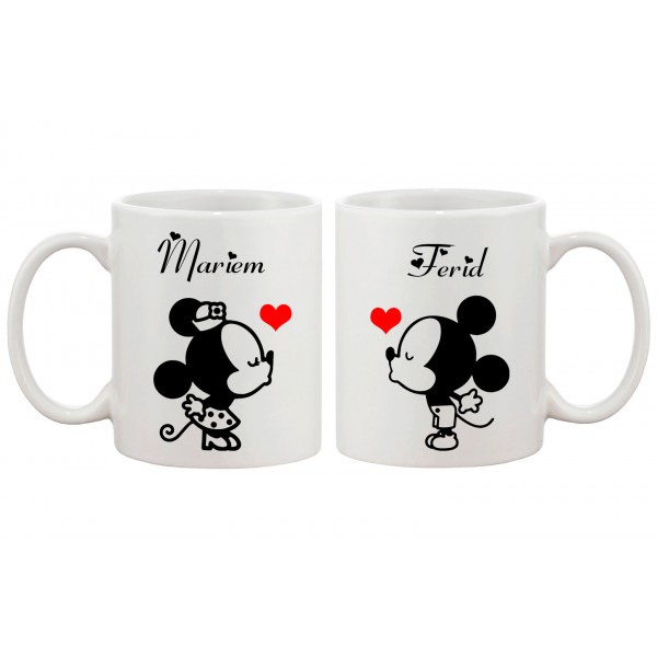 Copy Of Set De 2 Mugs Personnalises Pour Couple Amoureux